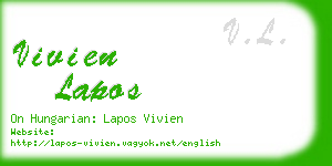 vivien lapos business card